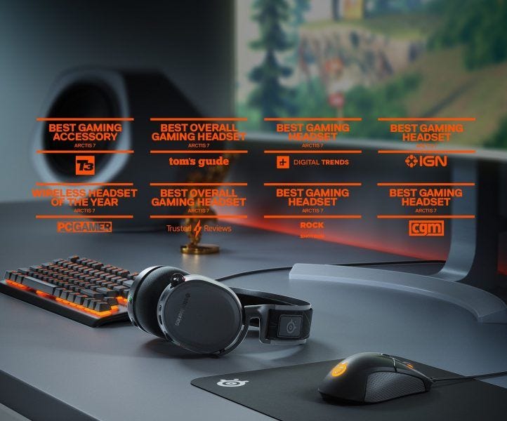 SteelSeries Arctis 7 - Lossless Wireless Gaming Headset 2019 hottest gaming holiday gift ideas