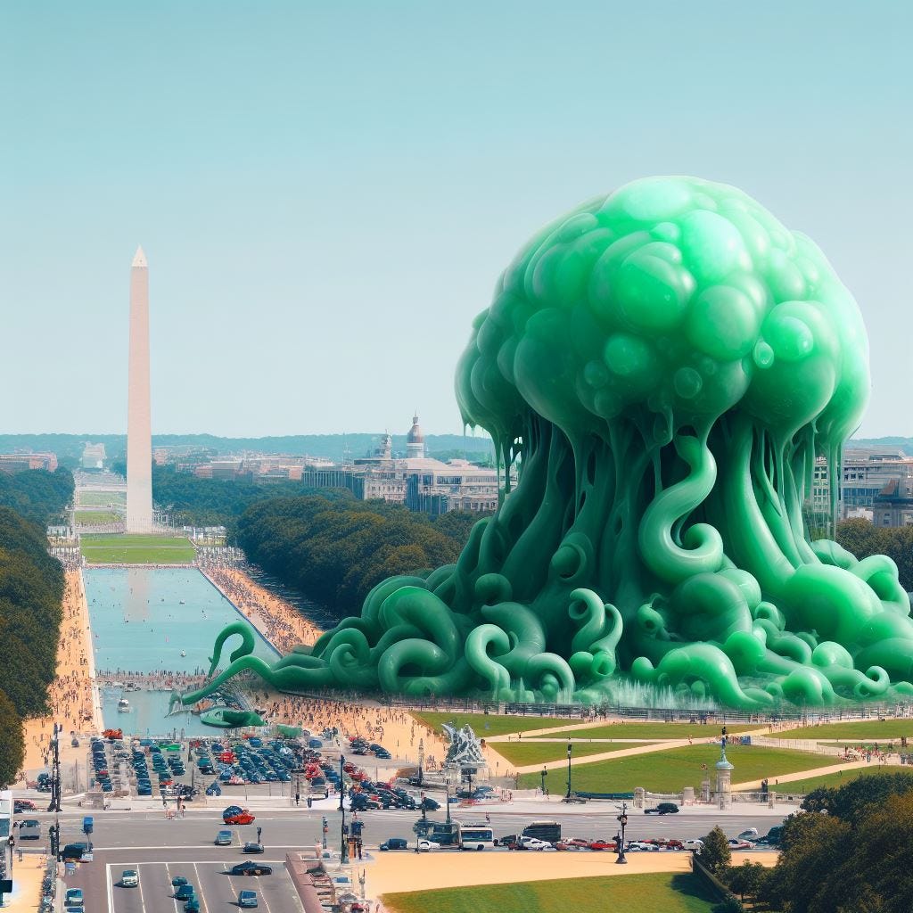 The blob takes over Washington DC