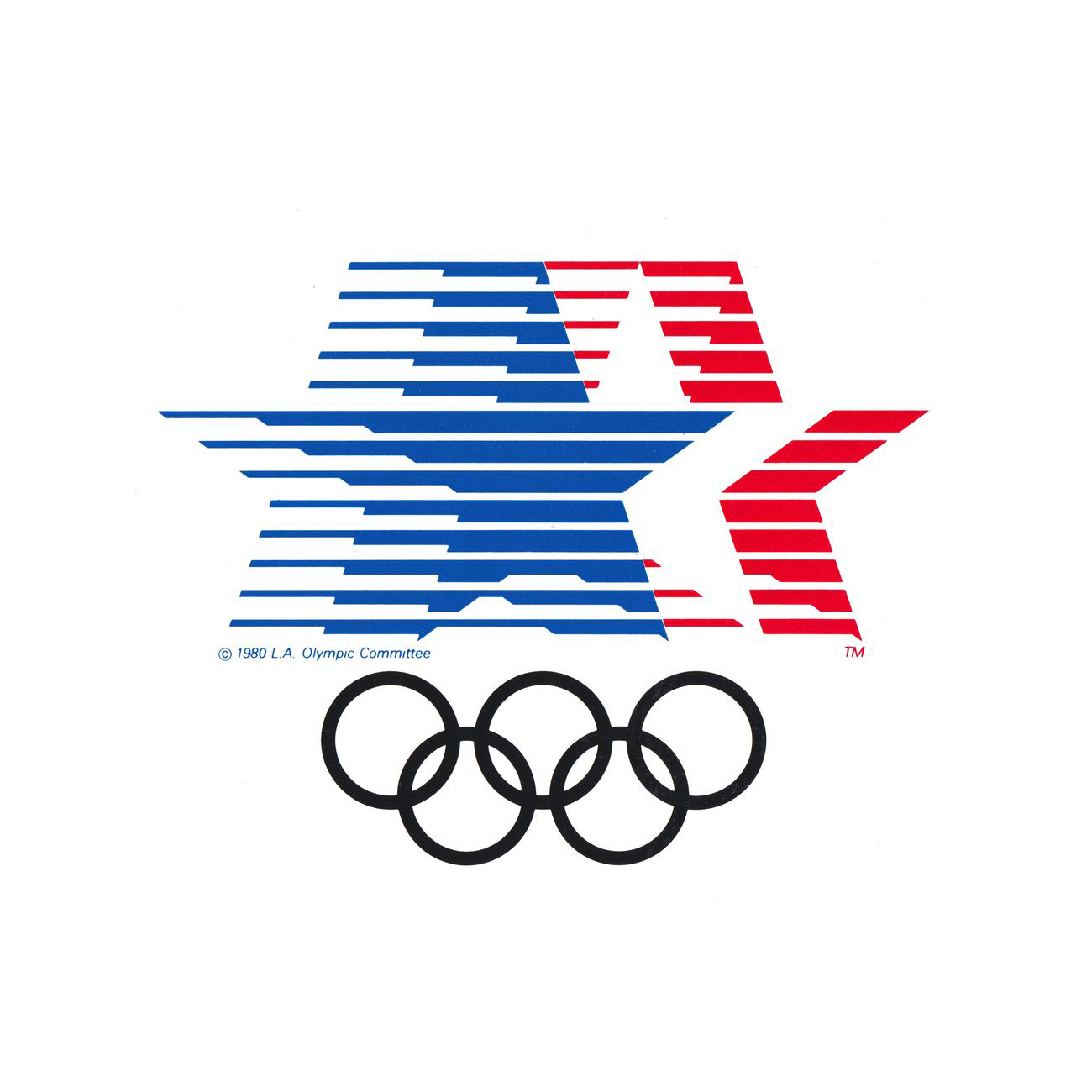 Robert Miles Runyan & Associates' logo for Los Angeles 1984 Olympic Games