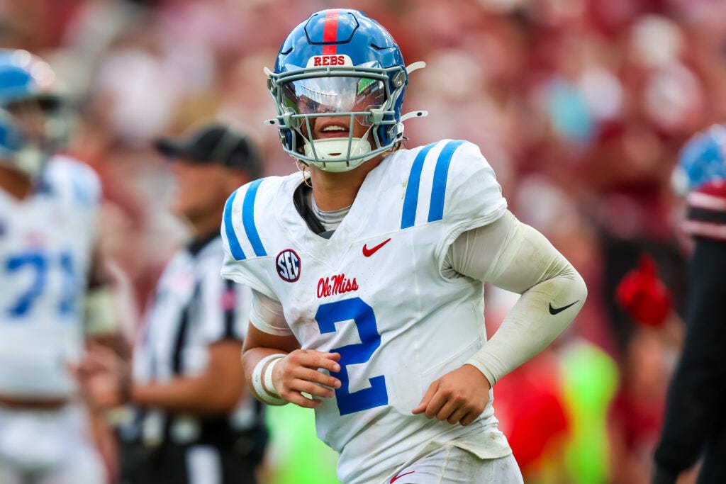 Jaxson Dart 2025 NFL Draft: Scouting Report For Ole Miss Rebels QB | The  33rd Team