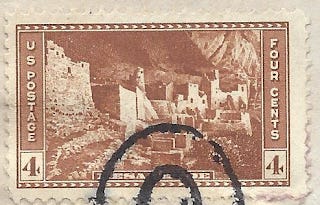 4 cent stamp Mesa Verde