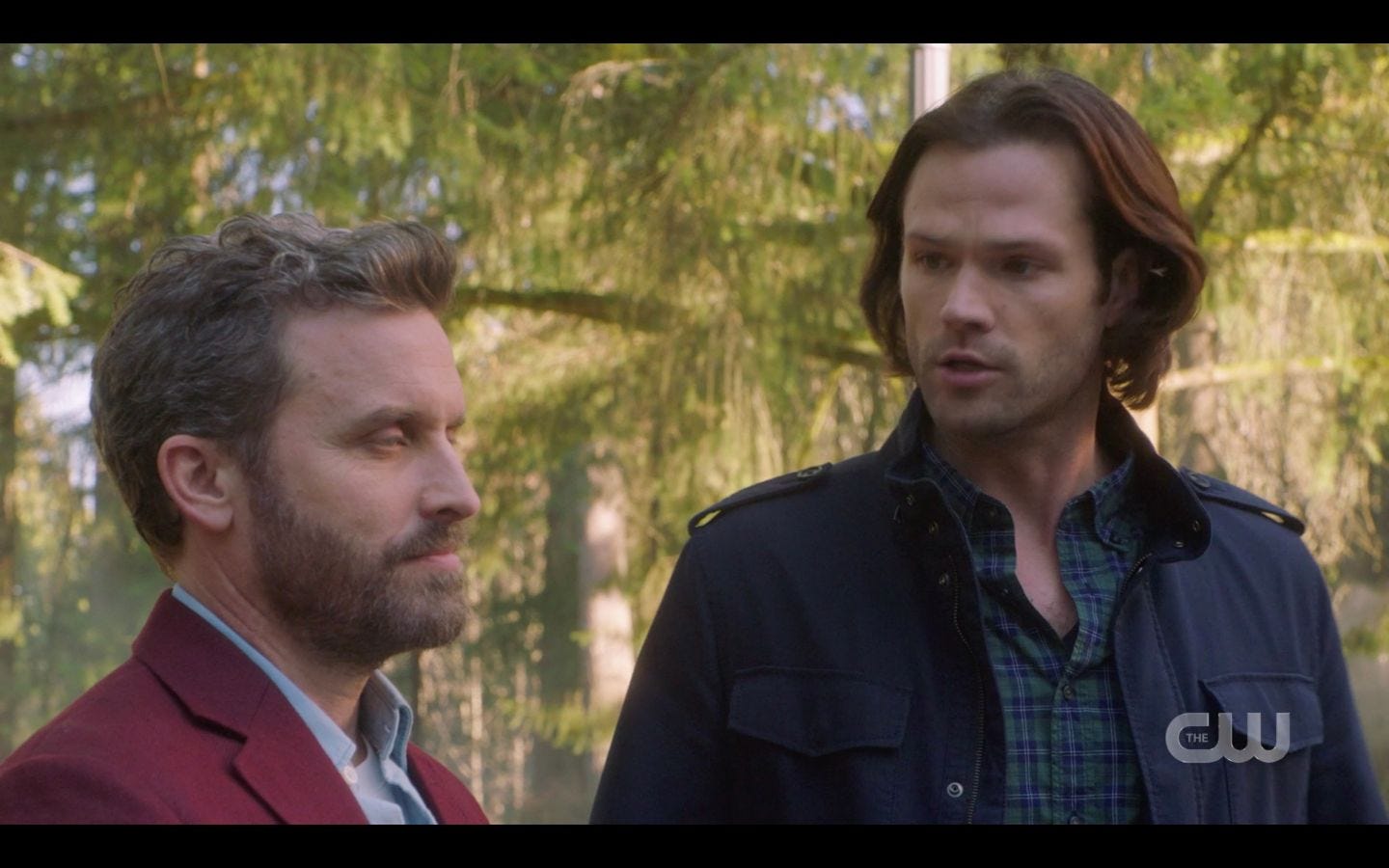 Sam Winchester to Chuck Are you enjoying this with Jack on knees SPN 14.20