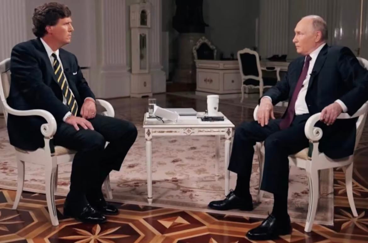Video wawancara Tucker Carlson dengan Presiden Vladimir Putin