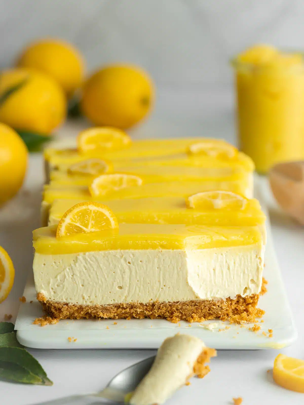 🍋Easy Vegan Lemon Cheesecake (No-Bake) 🍰🍋