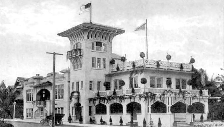 Elks Lodge in downtown Miami in the 1910s.