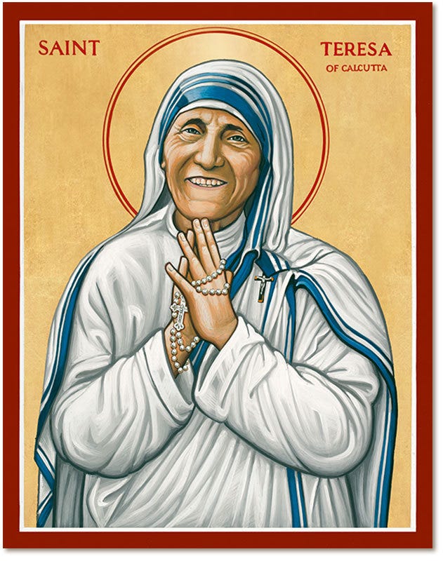 Women Saints: Saint Teresa of Calcutta Icon| Monastery Icons