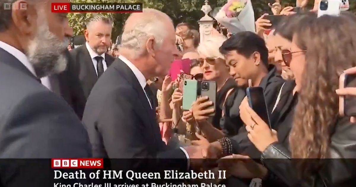 Moment King Charles III Greets Crowd For First Time As UK Monarch |  HuffPost UK News