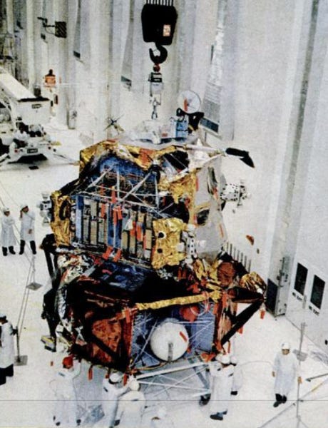 Lunar Module in a clean room at (then called) Cape Kennedy (Credit: Time & Life Pictures)