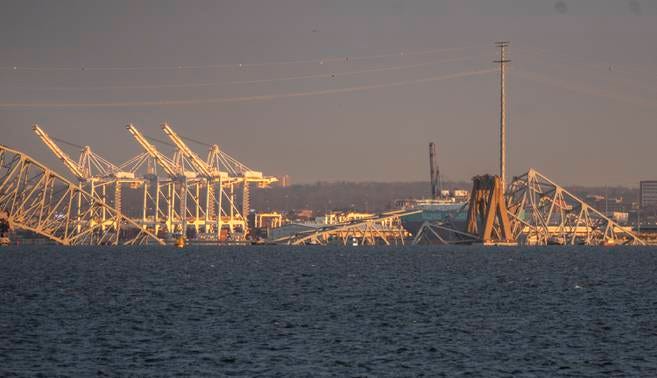 The Francis Scott Key Bridge collapsed into the Patapsco River after a cargo ship collided with it early Tuesday morning.