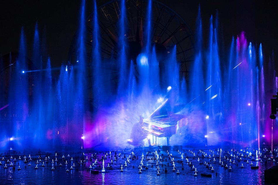 Soul scene from World of Color One show at Disney California Adventure