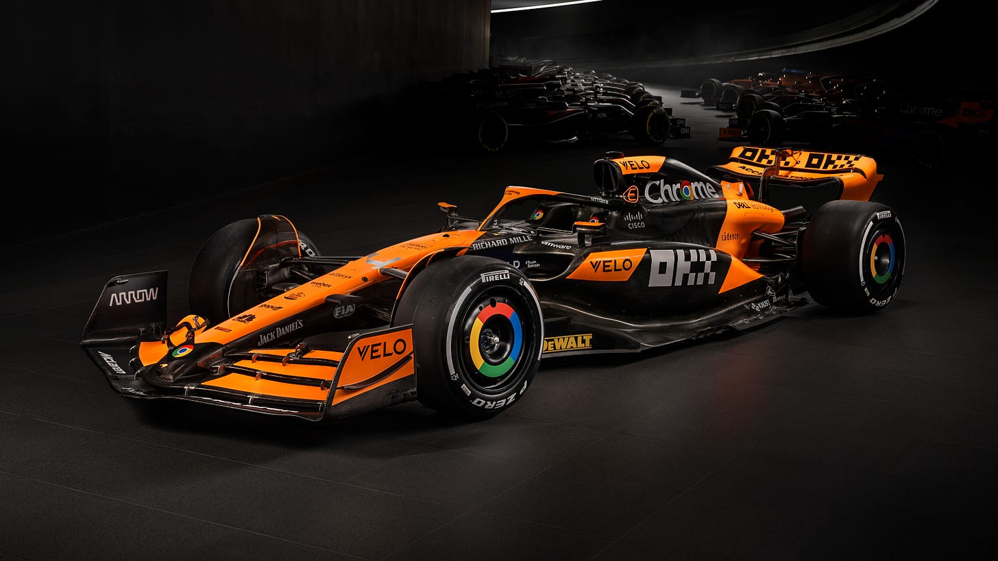 McLaren wins race… to reveal its 2024 F1 livery | Top Gear