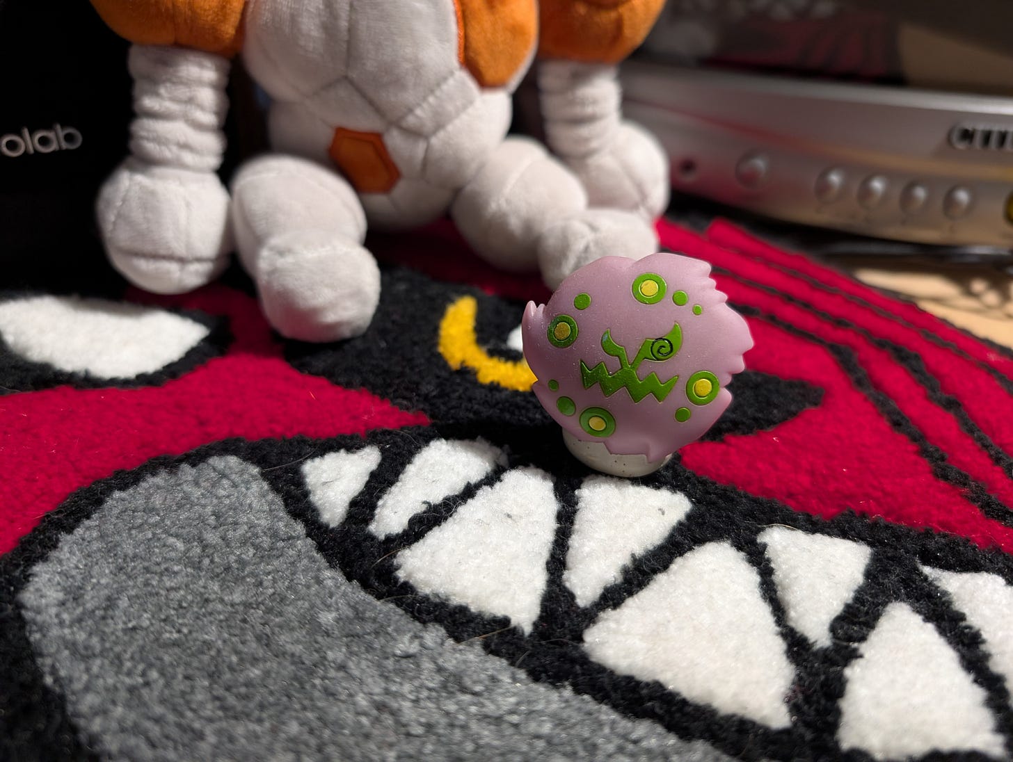 Reece's cherished Spiritomb finger puppet