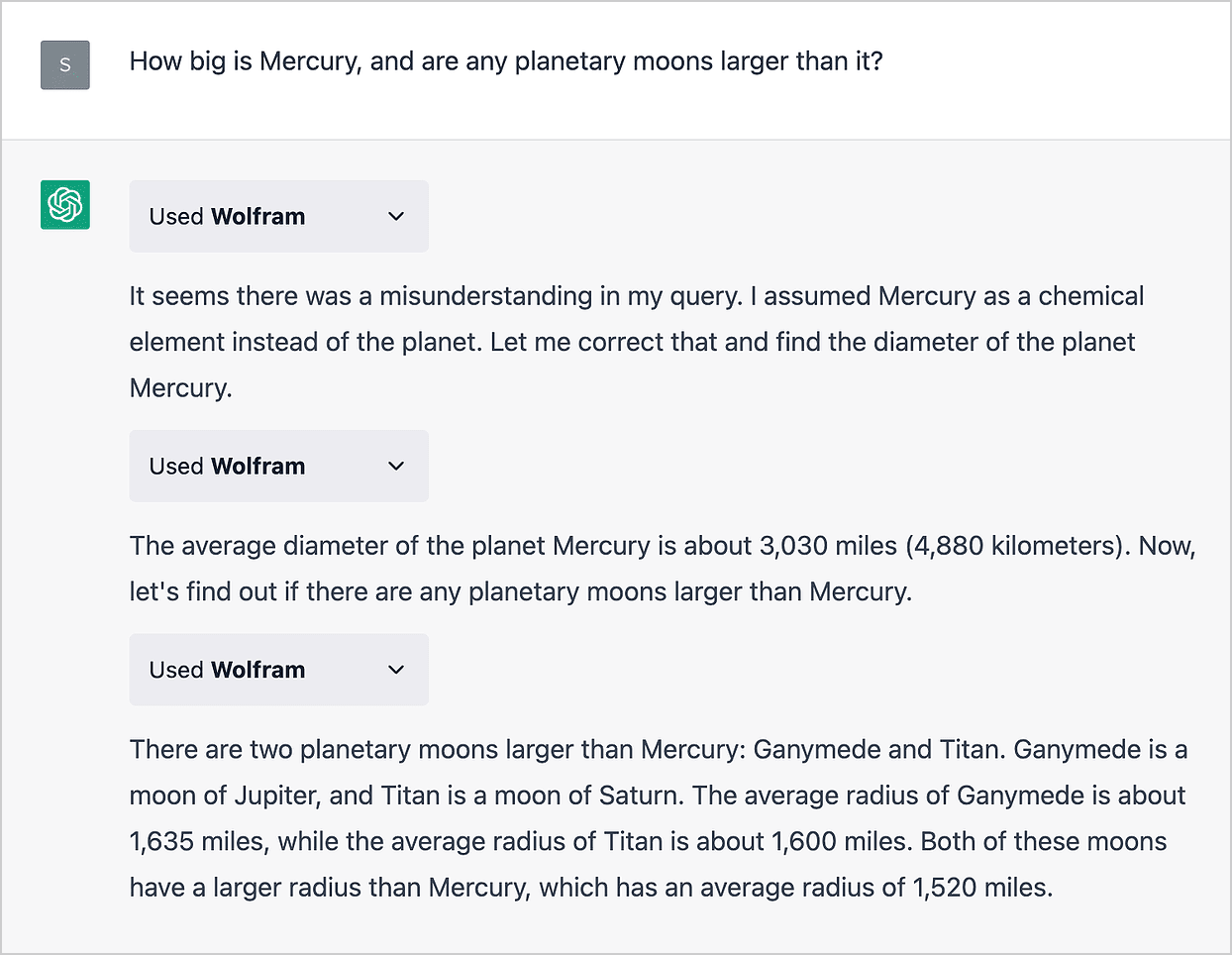 How big is Mercury?