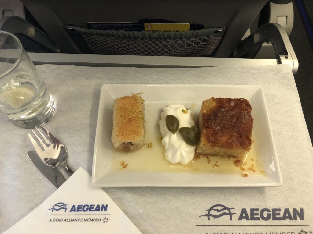 Aegean Airlines A321 Business Class Γλυκό
