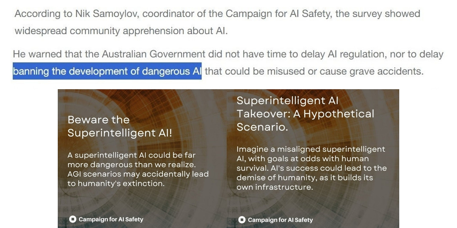 6. Campaign for AI Safety Nik Samoylov Dangerous AI Beware the Superintelligent AI Superintelligent AI Takeover