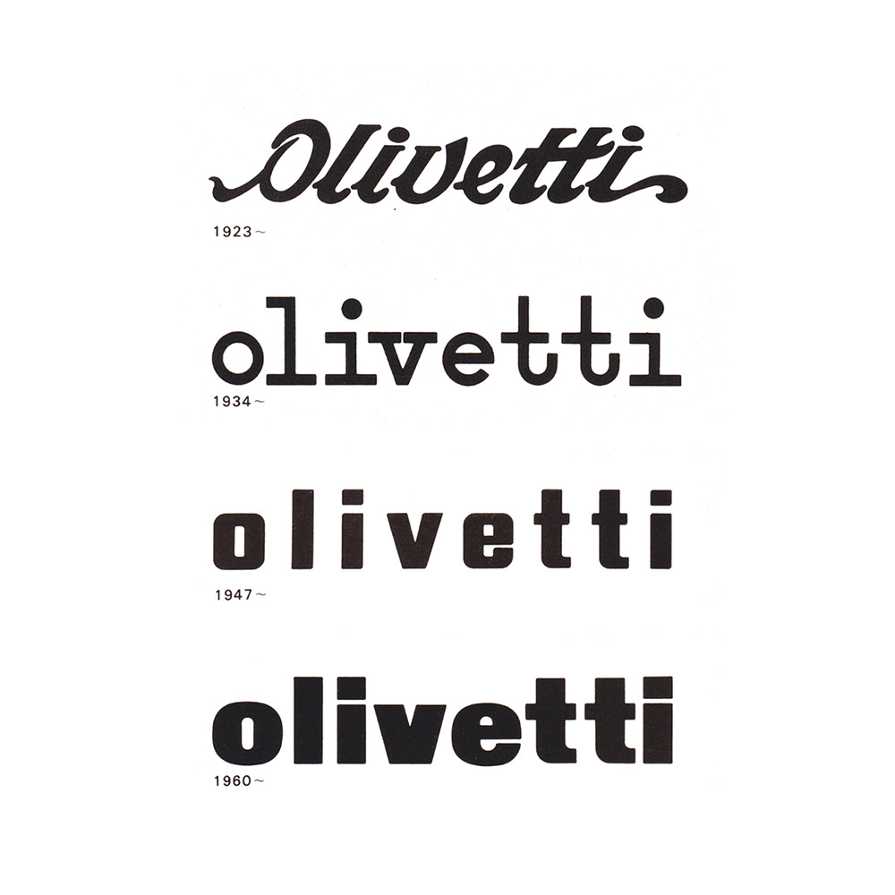 Olivetti logos through time