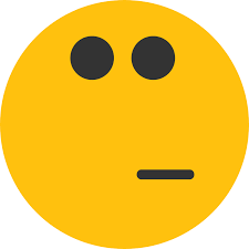 A picture of an emoji who is nonplussed.