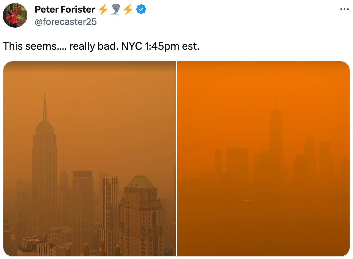  See new Tweets Conversation Peter Forister ⚡️🌪️⚡️ @forecaster25 This seems.... really bad. NYC 1:45pm est.