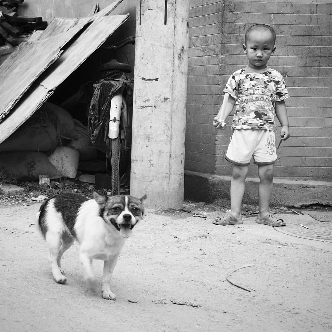 Young boy in old Beijing.