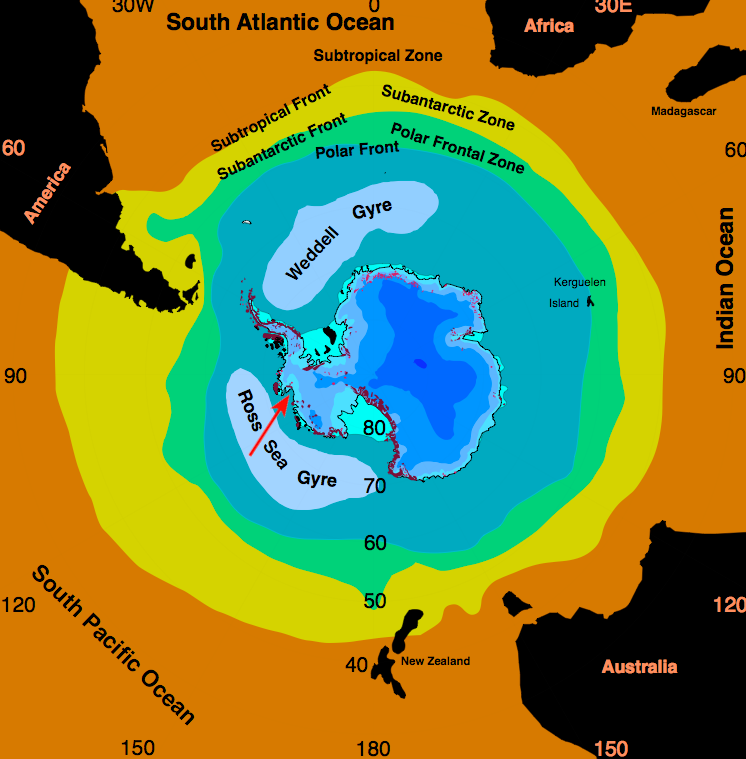 Currents around Antarctica