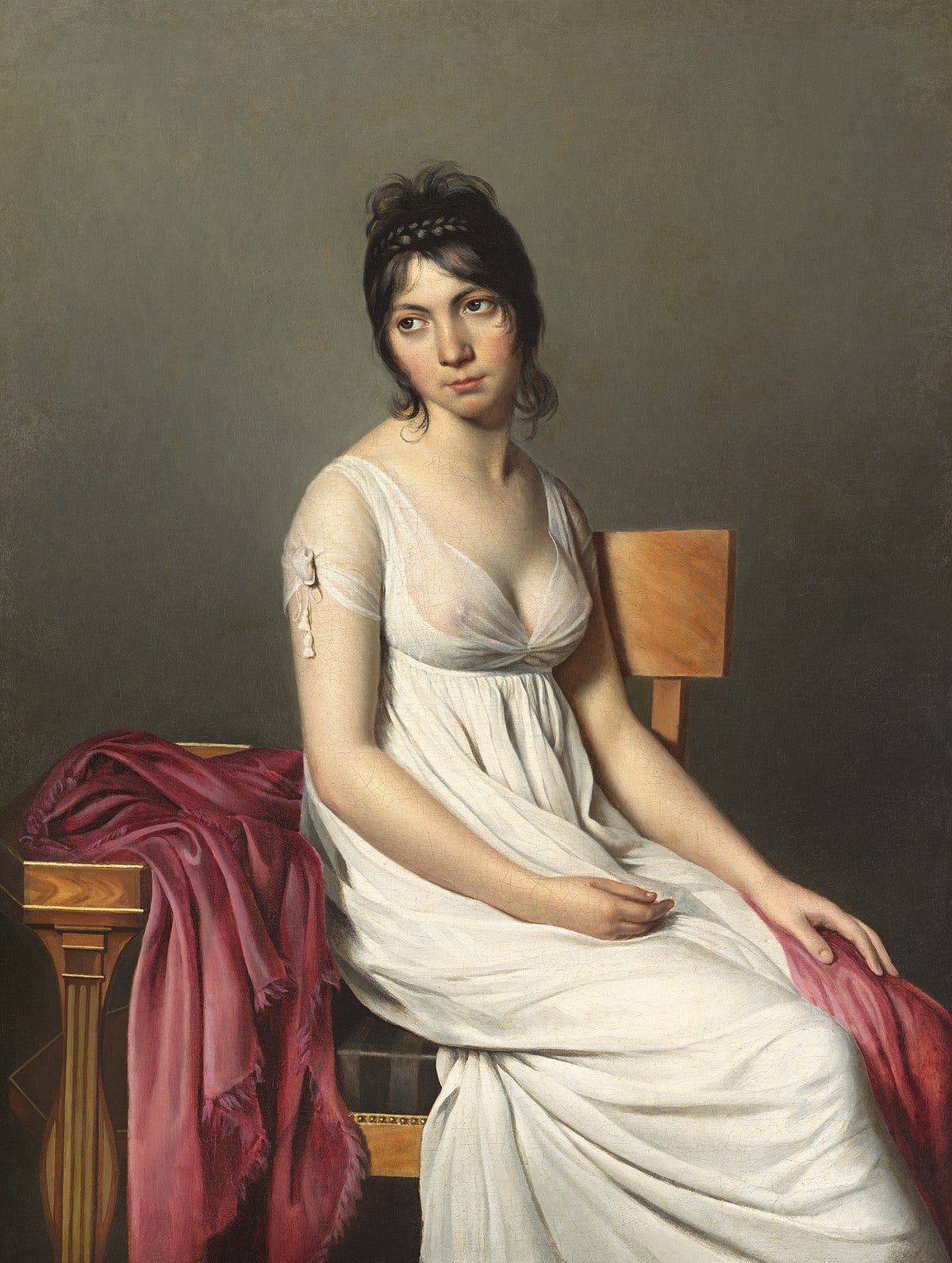 File:Portrait of a Young Woman in White A14142.jpg ...