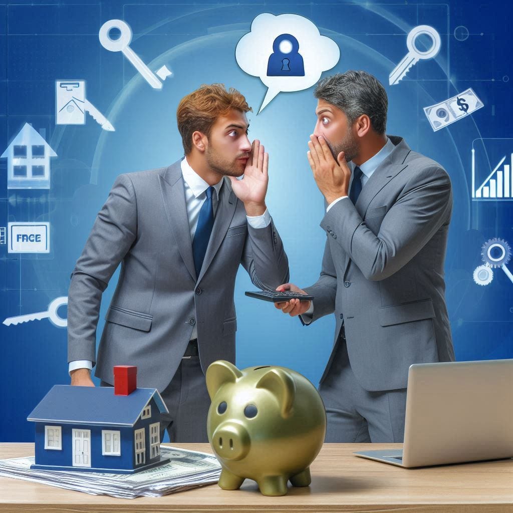persona contando un secreto, relacionado con asesoría sobre hipotecas
