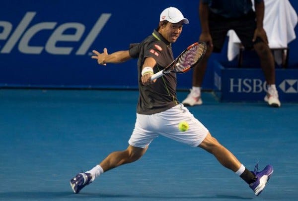 kei nishikori going up against david ferrer atp acapulco tennis 2015