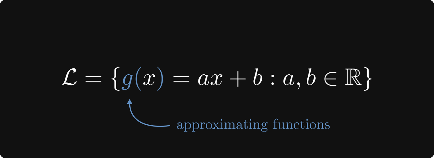 The family of linear functions
