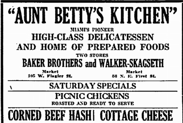  Figure 4: Ad for Aunt Betty's Kitchen in 1922