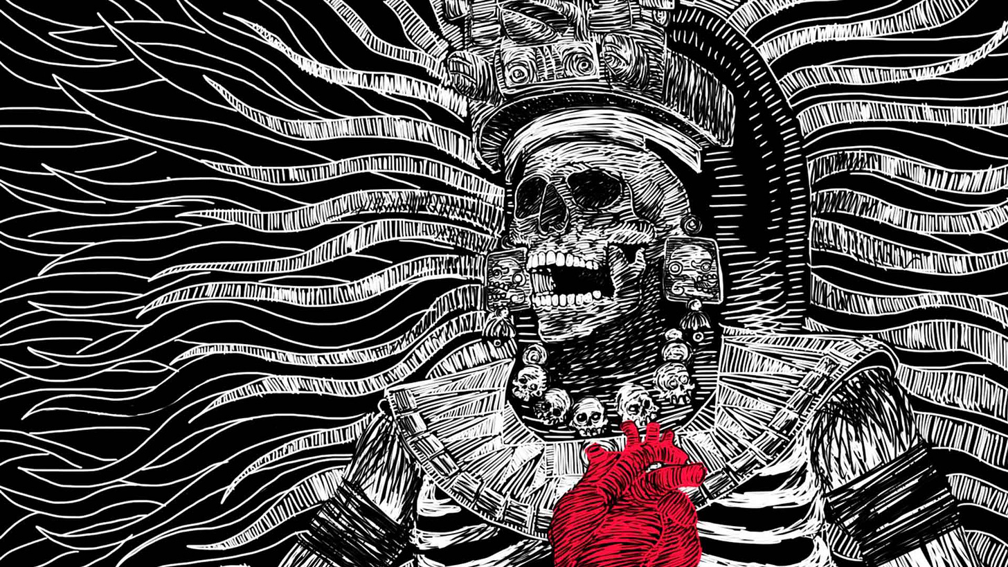 Representación de Mictlantecuhtli, Dios de los Muertos y Señor del Inframundo mexica. Foto: UNAM