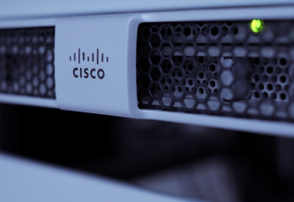 A photo of a Cisco server, used to illustrate a story about Cisco layoffs. 
