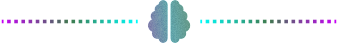 section break - gradient of boxes with brain logo in middle