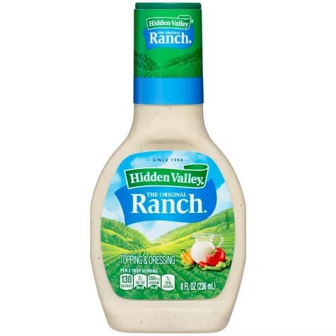 Hidden Valley Original Ranch Salad Dressing &#38; Topping - Gluten Free - 8 fl oz, 1 of 6