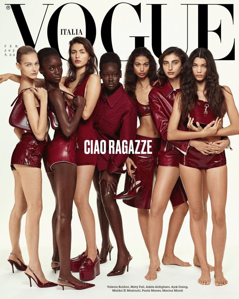 Vogue Italia February 2024 Cover (Vogue Italia)