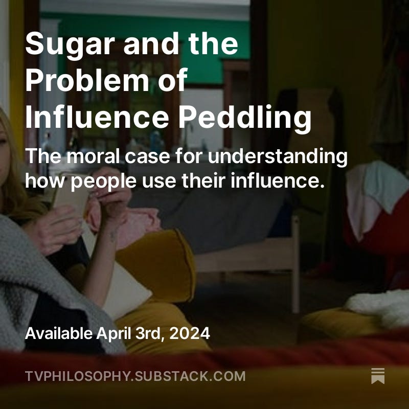 Sugar and the Problem of Influence Peddling starring Katherine McNamara, Jasmine Sky Sarin, Éric Bruneau. Click here to get an email when it comes out.