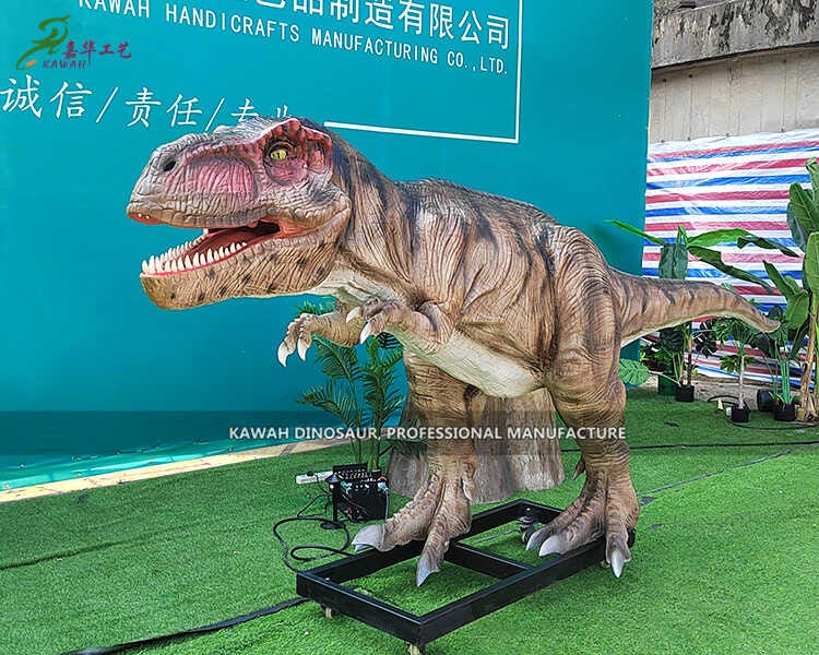 Zigong Dinosaur Factory Kawah Brand Animatronic Dinosaur T-Rex Model 4m  Realistic Dino on Sale AD-016 Manufacturer Expert In China | Kawah Dinosaur