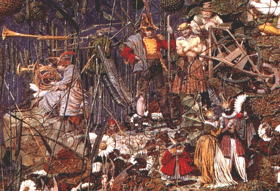 Painting of a group of fairies, Richard Dadd