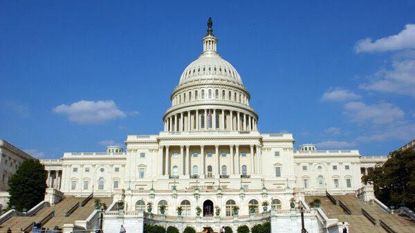  The U.S. Capitol building.