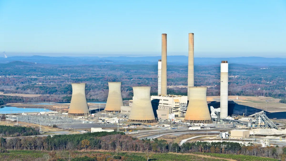 Georgia Power's Plant Bowen units during a period of inactivity.