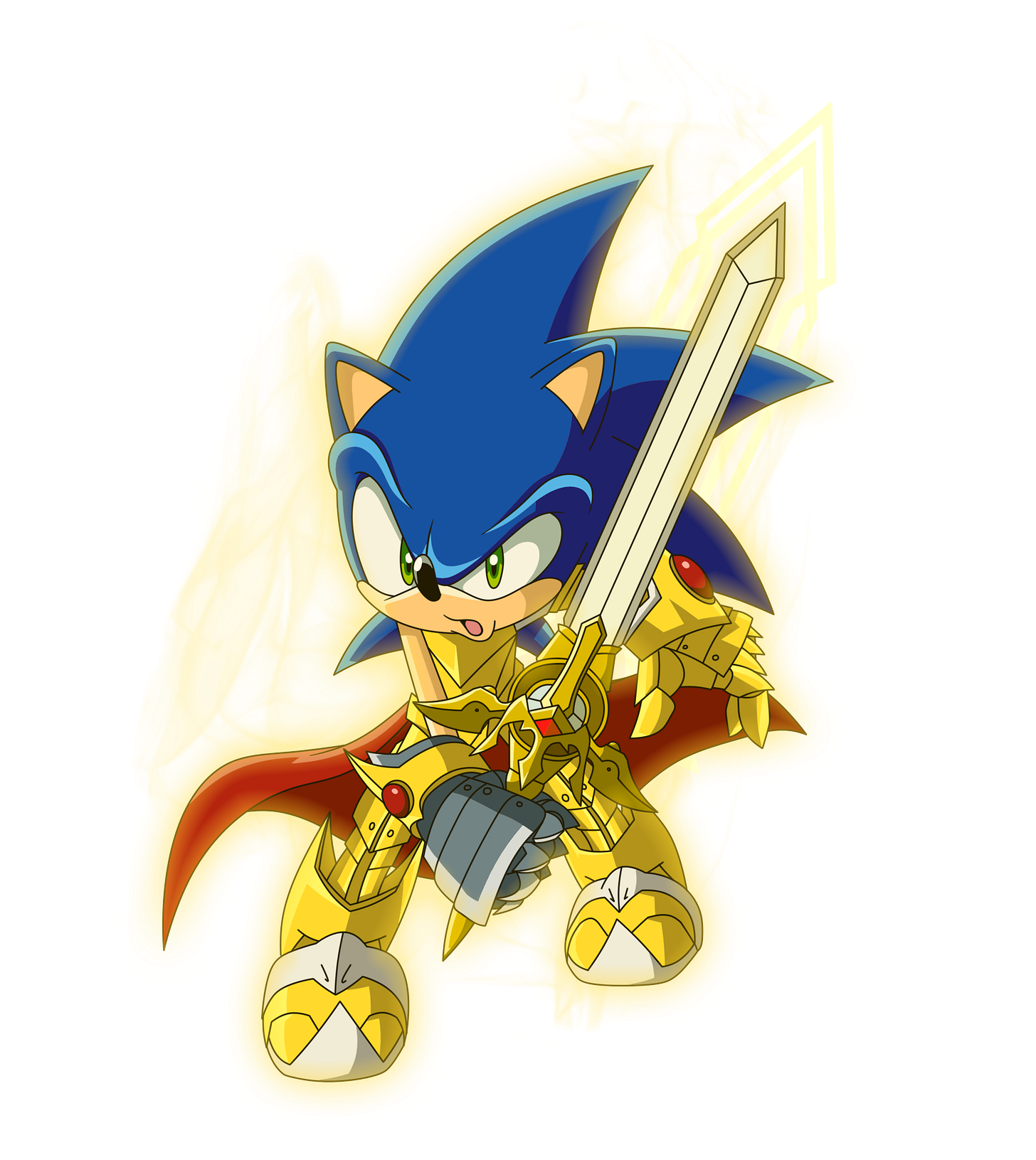 Sonic (Knight of the wind) by artsonx on DeviantArt