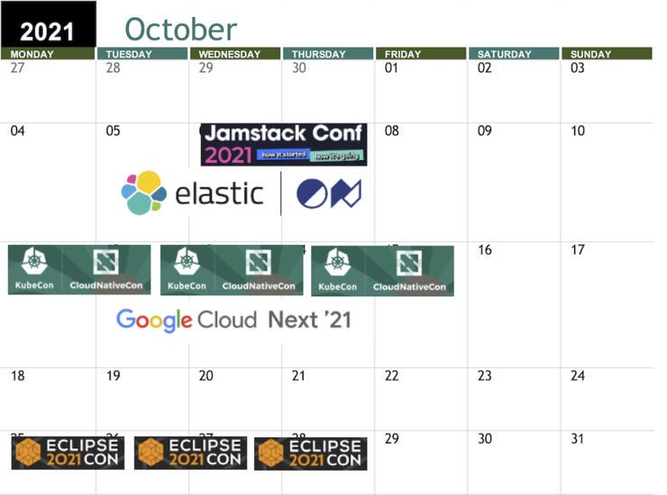 Tech Events in October 2021