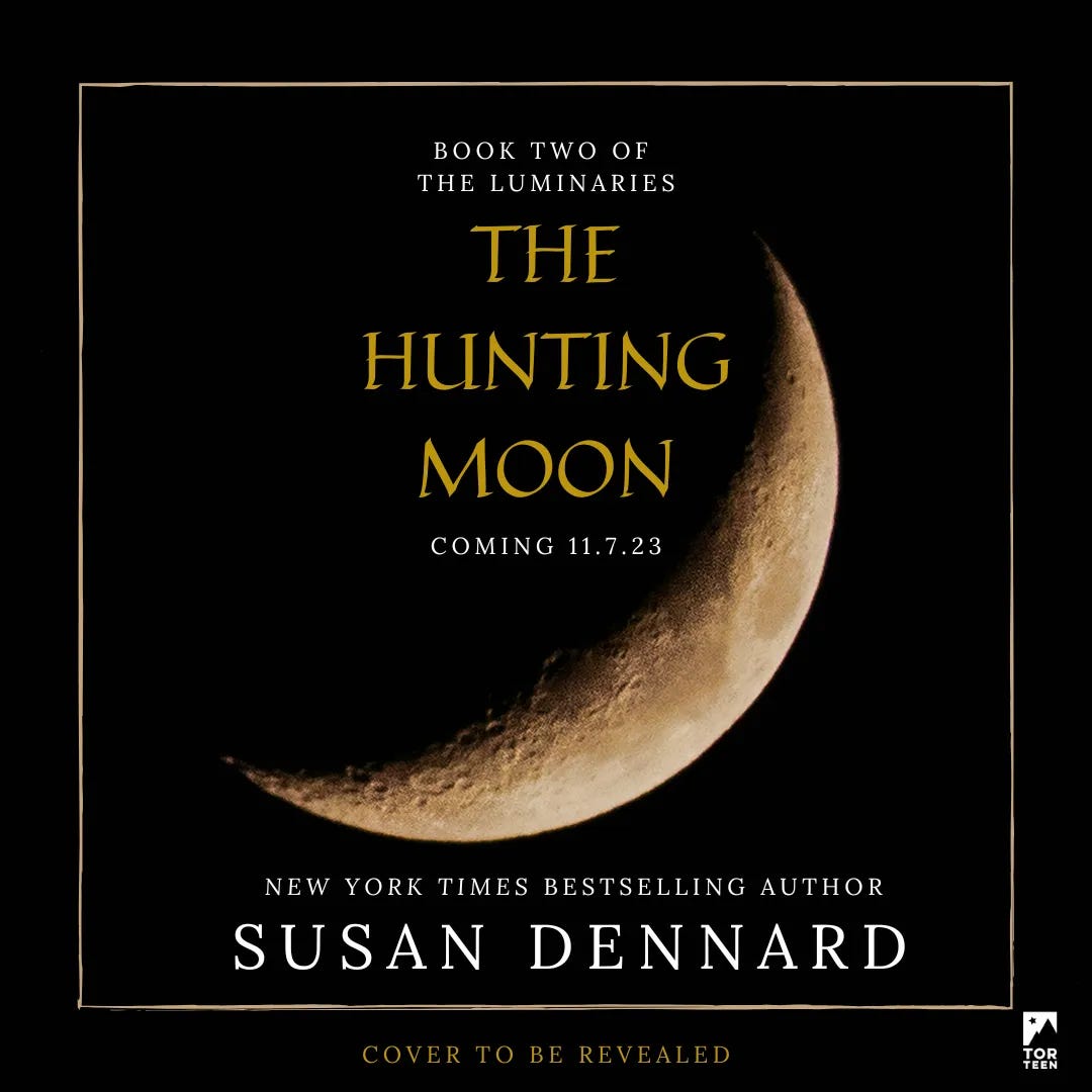 The Hunting Moon title reveal graphic