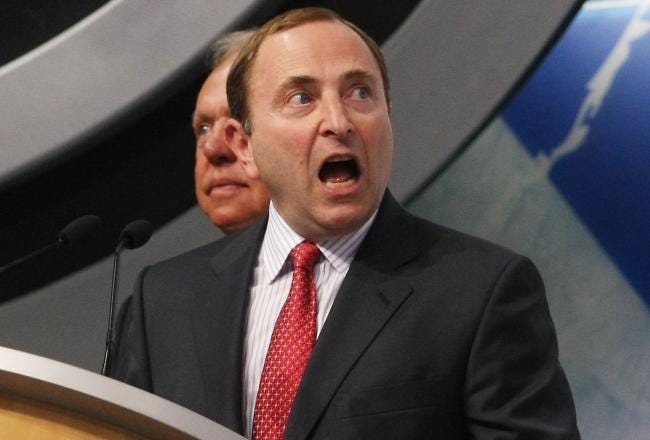 gary bettman biggest loser nhl