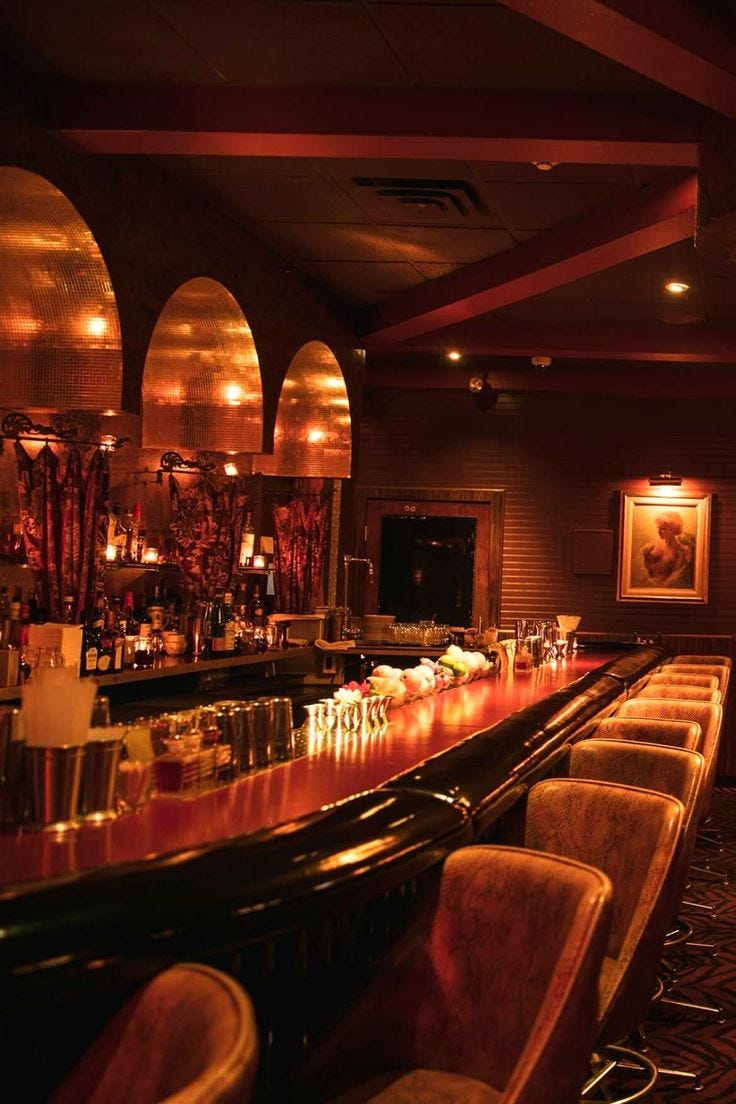 A speakeasy underground bar