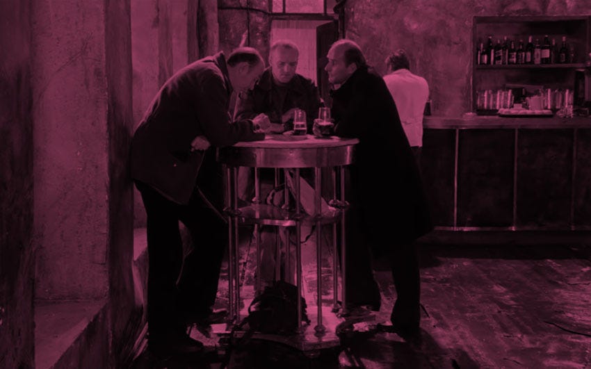 The depressing bar from Tarkovsky's film Stalker.