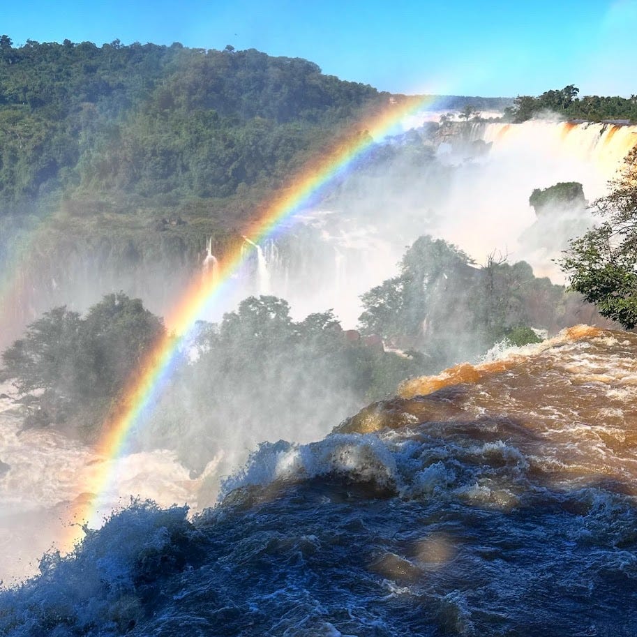 Rainbow at Iguazu Falls by Joy Victory