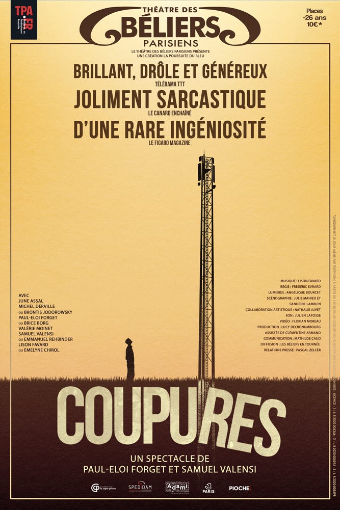 Coupures - Théâtre des Béliers Parisiens