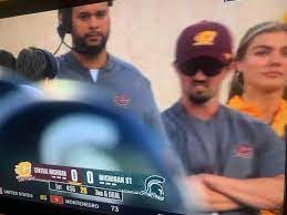 Every alleged photo of Connor Stalions on the CMU sidelines during Michigan  State game