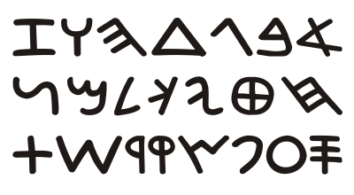 File:Phoenician alphabet sample.svg