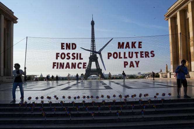 On the Place du Trocadéro in Paris, on June 21, 2023.